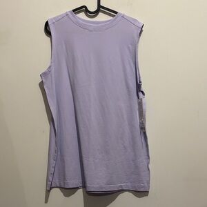 Lululemon All Yours Organic Cotton Tank Top Lavender Frost size medium NWT